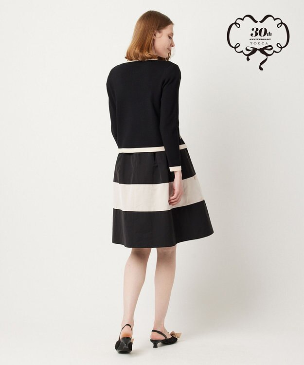 TOCCA 【Archive Collection】【洗える！】AURORA KNIT カーディガン ブラック×ベージュ系