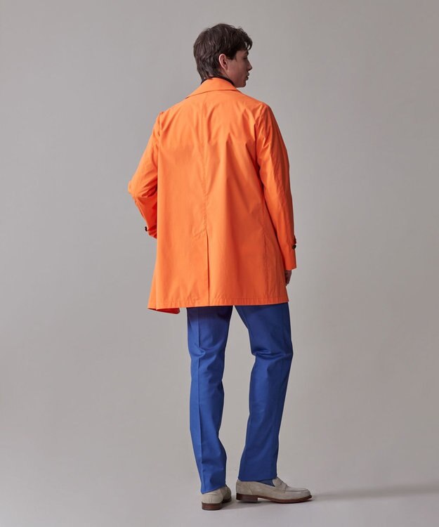 J.PRESS MEN 【驚きの軽さ / オンオフ兼用】【ストレッチ性 / 撥水機能 / 手洗い可】テクニカルライトポプリン カーコート オレンジ系
