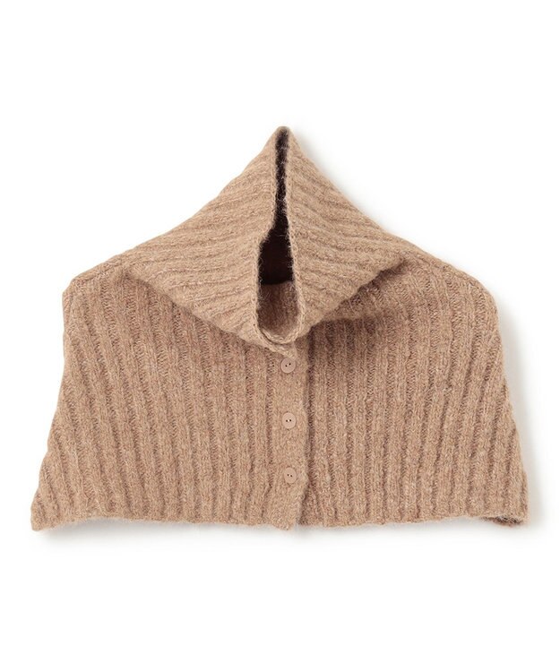 BEIGE， GLAIEULS / アルパカ混インターシャスヌード Milk tea