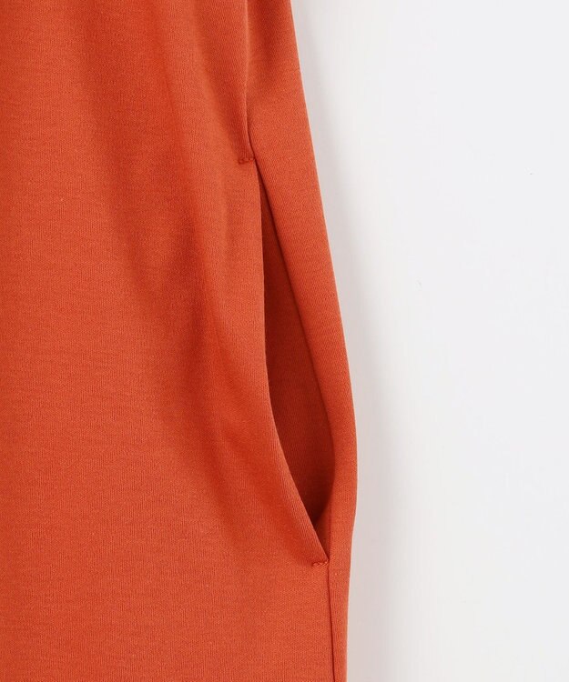 J.PRESS LADIES L 【WEB限定カラーあり・洗える】コンパクトコットンスムース ポロワンピース オレンジ系