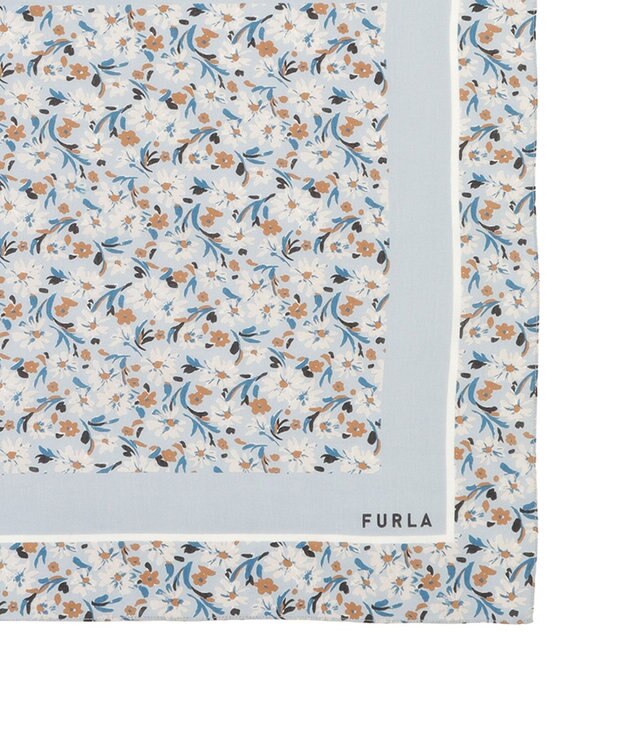 MOONBAT フルラ (FURLA) コットンプチスカーフ 50cm×50cm グレー