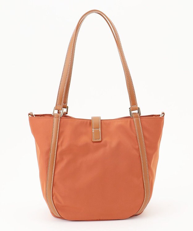 LA BAGAGERIE ひねり金具付きエレガンストート　Sサイズ レンガブラウン