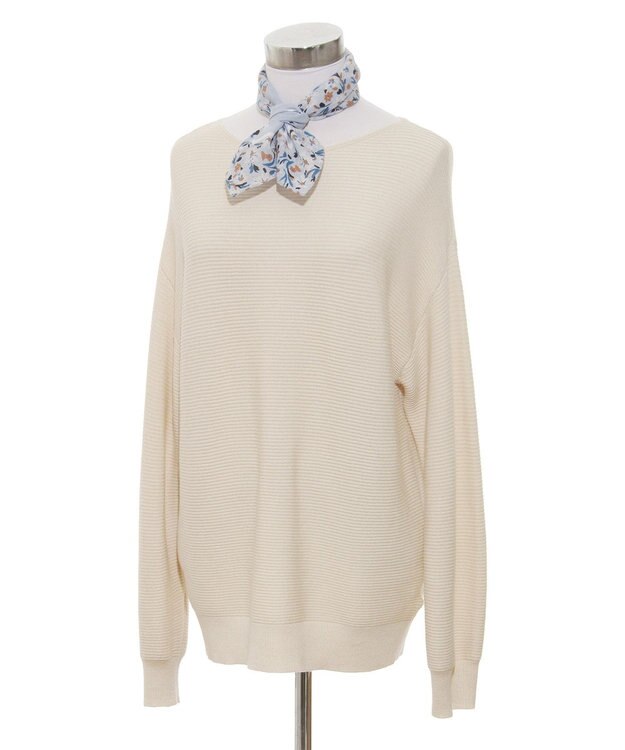 MOONBAT フルラ (FURLA) コットンプチスカーフ 50cm×50cm グレー