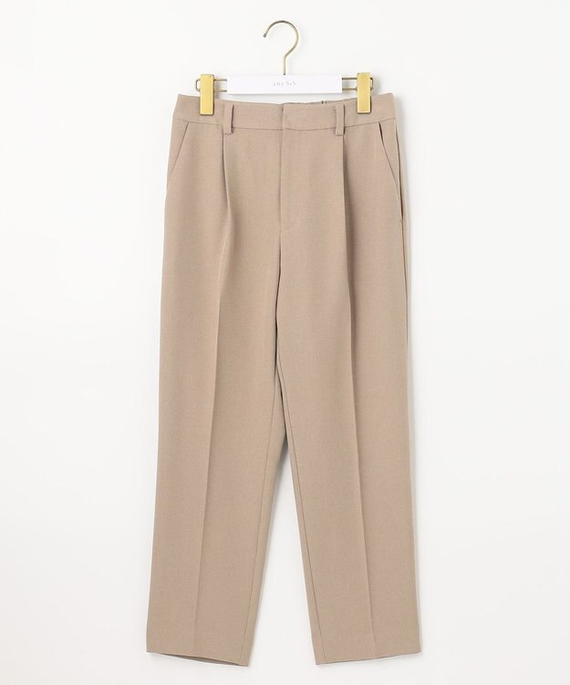 ANY SIS S 【セットアップ可】リネンライクポリエステル パンツ モカ