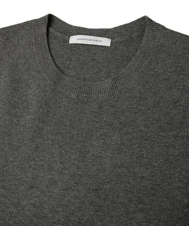 AMERICAN HOLIC 【WEB限定】バイパチティアードニットワンピース Gray Mixture