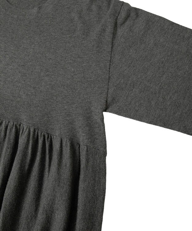 AMERICAN HOLIC 【WEB限定】バイパチティアードニットワンピース Gray Mixture