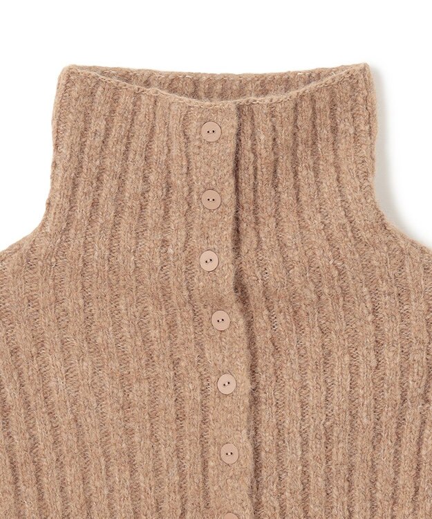 BEIGE， GLAIEULS / アルパカ混インターシャスヌード Milk tea