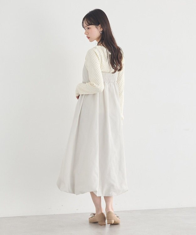 earth music&ecology バルーンキャミワンピース Ecru