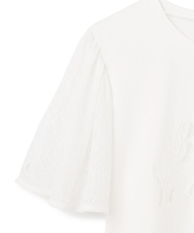GRACE CONTINENTAL レースロゴTシャツ ホワイト