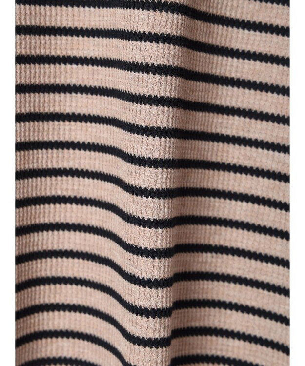 CRAFT STANDARD BOUTIQUE ボーダーワッフルプルオーバー Beige