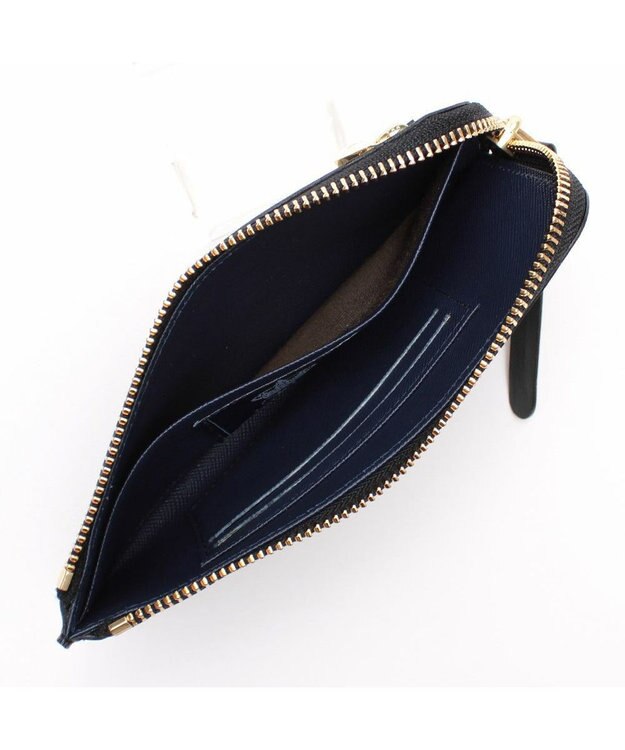 A.D.M.J. 【牛革】セブンティリリィ/オーガナイザーパース ブラック