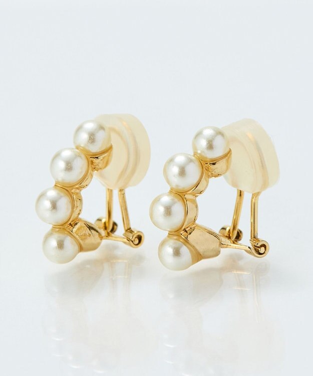 Phoebe 【痛くないシリーズ】ノーブルパールエアリーイヤリング　ゴールド ゴールド