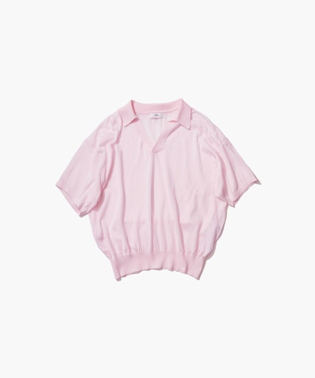 ATON COMPACT COTTON | スキッパーポロセーター PINK