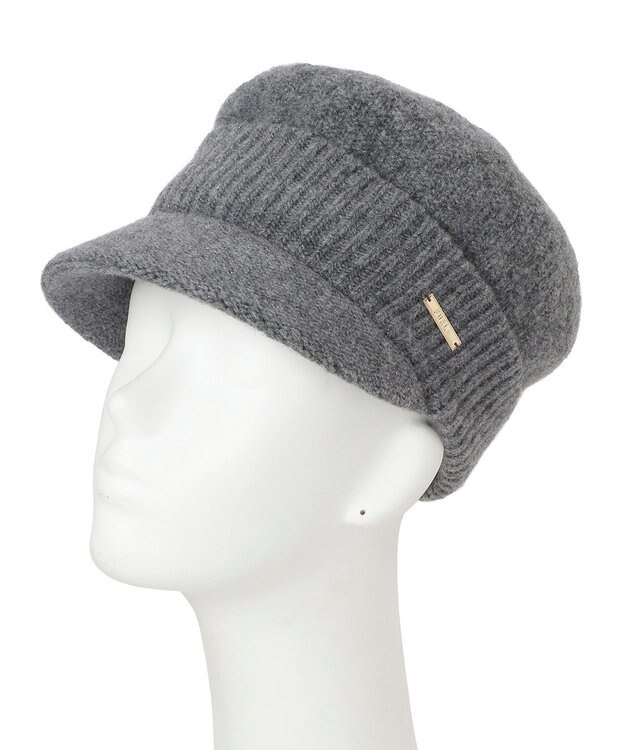 MOONBAT FURLA(フルラ) ラメ折り返しニットキャスケット【日本製】 グレー