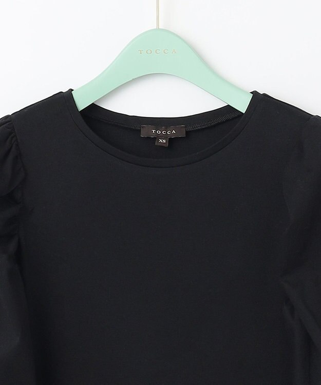 TOCCA 【洗える！】SOLEIL ボリューム袖トップス ブラック系