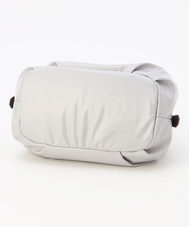 LA BAGAGERIE ソフトエナメル2WAYハンドバッグ Sサイズ ライトグレー