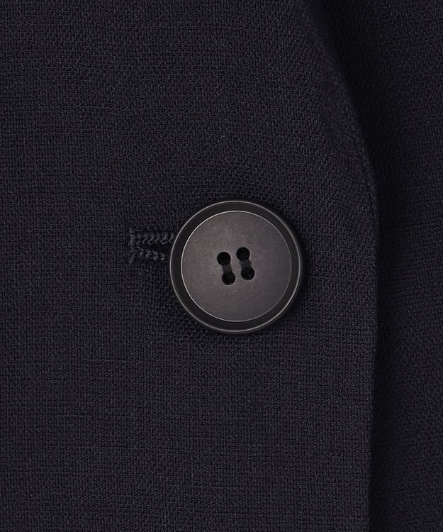 23区 【セットアップ対応/洗える】アイアスマットストレッチ テーラード ジャケット ネイビー系