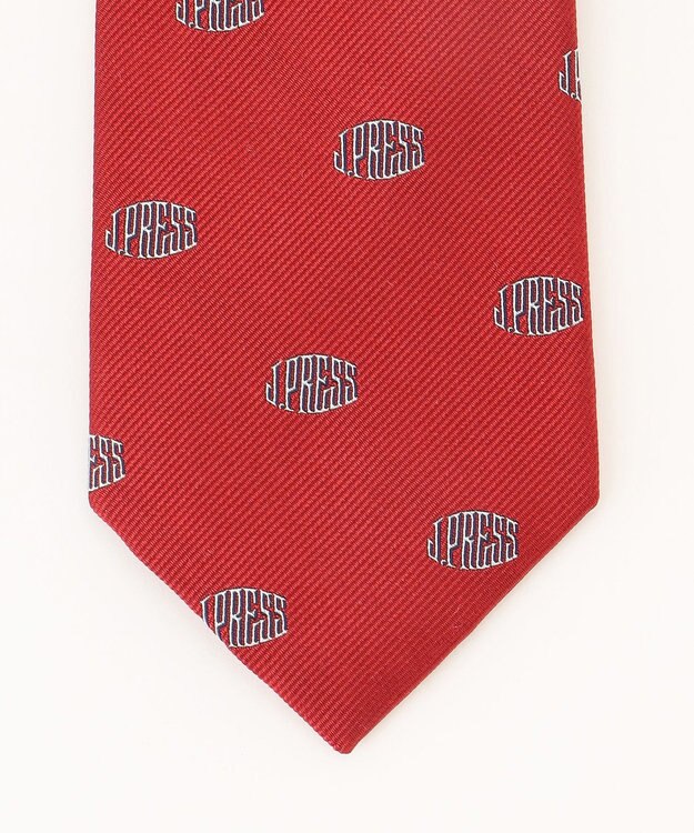 J.PRESS MEN 【J.PRESS ORIGINALS】LOGO TIE / JAPAN MADE レッド系