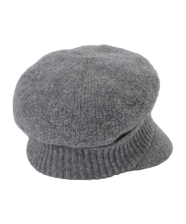 MOONBAT FURLA(フルラ) ラメ折り返しニットキャスケット【日本製】 グレー