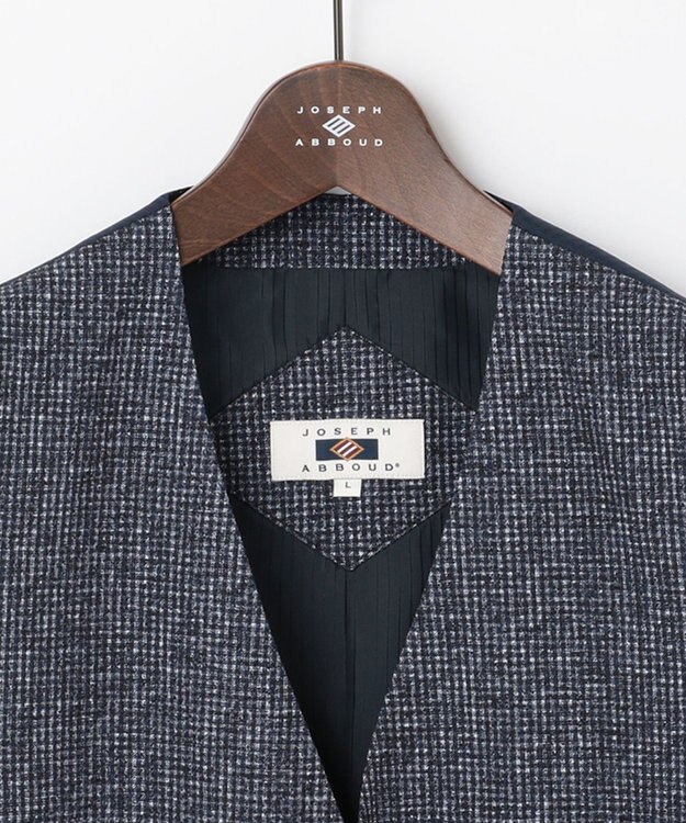 JOSEPH ABBOUD ライトウェーブ ベスト ネイビー系7