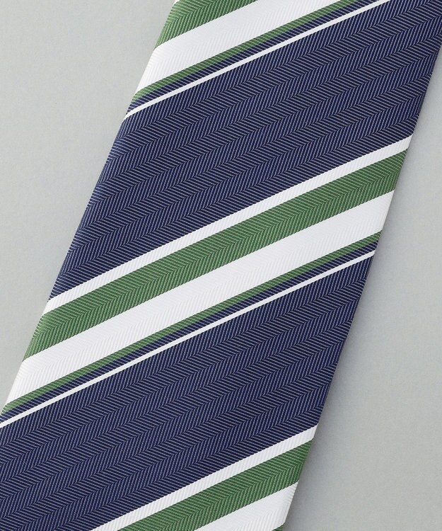 GOTAIRIKU GOTAIRIKU別注【日本製】シルク ネクタイ_レジメンタル柄 ネイビー系1