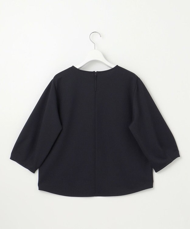 自由区 L 【セットアップ対応・洗える】ブークレダンボール カットソー ネイビー