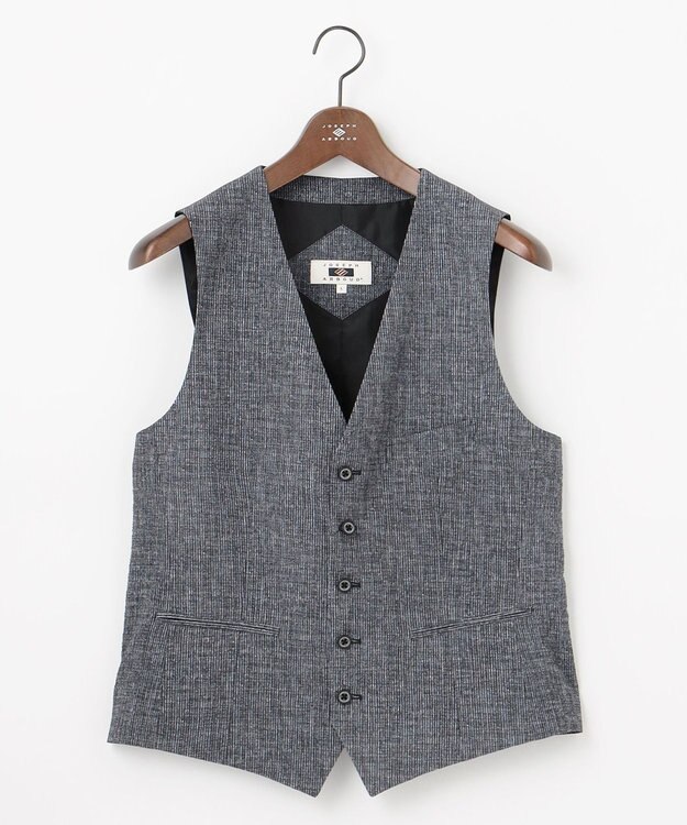 JOSEPH ABBOUD 【多機能シリーズがさらに薄く新開発】ライトウェーブライト ベスト グレー系2