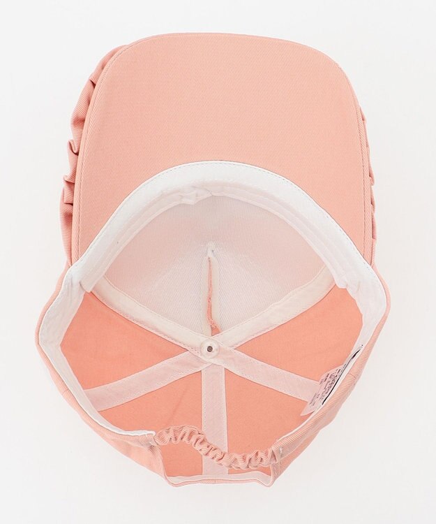 ANY KIDS シャラシャラモチーフフリルキャップ ピンク×チェリー