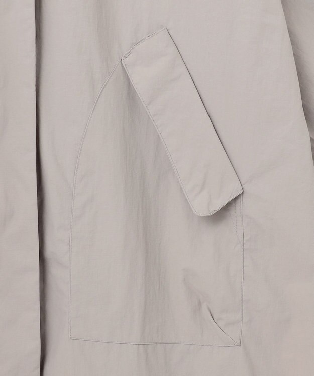 ANY フーデットレインコート グレー