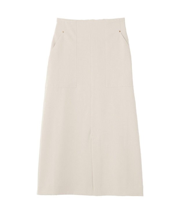 YECCA VECCA ドライタッチナロースカート Light Beige