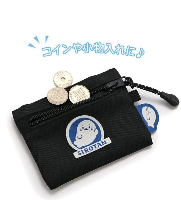 Mother garden しろたん コインケース 黒色 小銭入れ 財布 ポーチ 黒