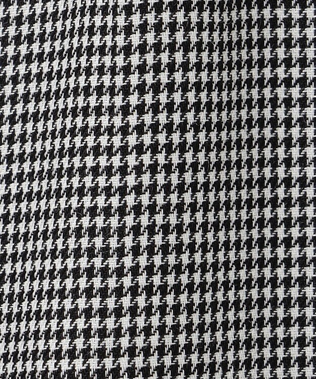 J.PRESS LADIES 【洗える】ウォッシャブルキュプラツイル ピンタック ブラウス ブラックチェック系