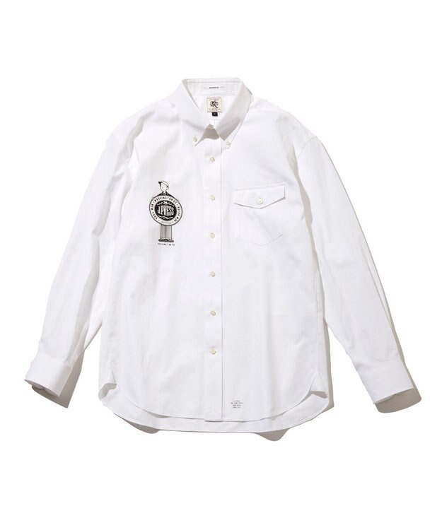 J.PRESS MEN 【AaronChang】【UNISEX】ピンオックス シャツ / B.D. ホワイト系