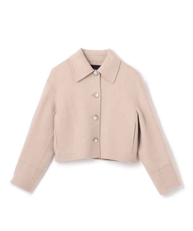 JOSEPH ダブルフェイスカシミヤ　ショートコート Parchment