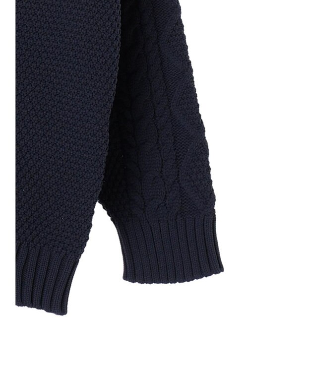 CRAFT STANDARD BOUTIQUE リサイクルポリエステルヘンリーネックプルオーバー Navy