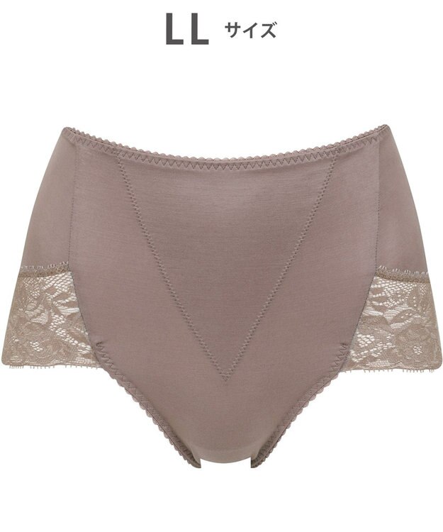 WACOAL 【美ショーツ】 はきこみ丈ふかめ おなか押さえ設計 オーガニックコットン混素材(本体) レディース PPG185 /ワコール ブラウン