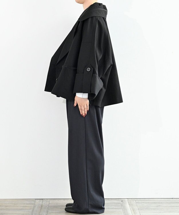 FORFORMO Deformation Wide Trench Coat デフォメーションワイドトレンチコート ブラック