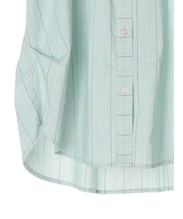 AMERICAN HOLIC ＵＶカット袖タックフレンチスリーブシャツ Stripe Green
