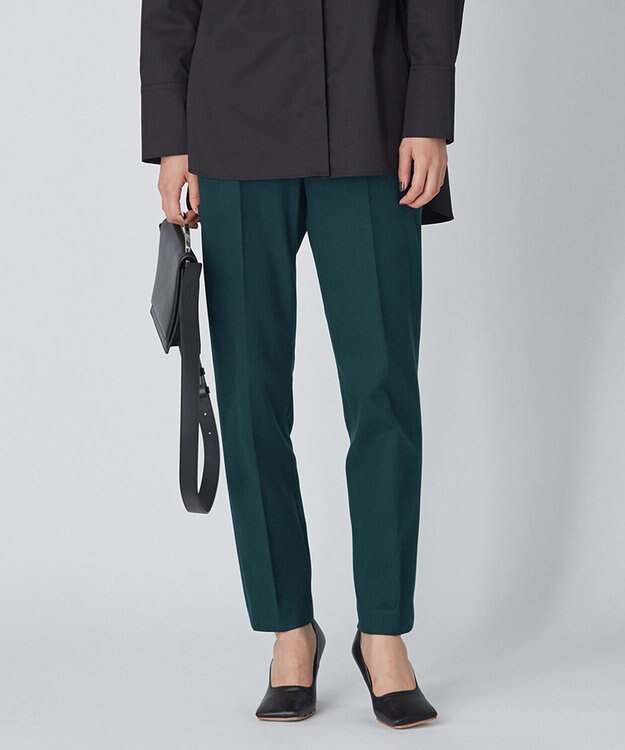 ICB 【洗える】 TR2WAYストレッチ パンツ ダークグリーン系