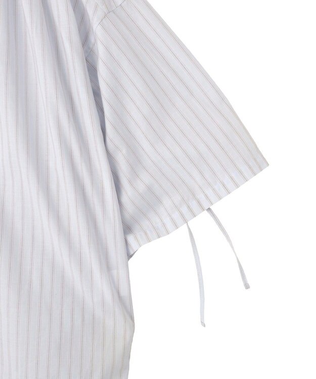 AMERICAN HOLIC 【先行予約】【WEB限定】ギャザーリボンスリーブ半袖シャツ Stripe