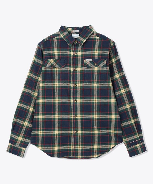 Columbia Columbia/ フレアガンストレッチフランネルシャツ /コロンビア Coll Navy Two Lane Tartan