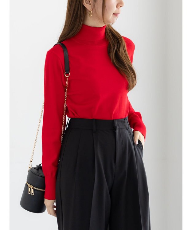 Te chichi タートルネックプルオーバー《2025winter catalog item》 レッド