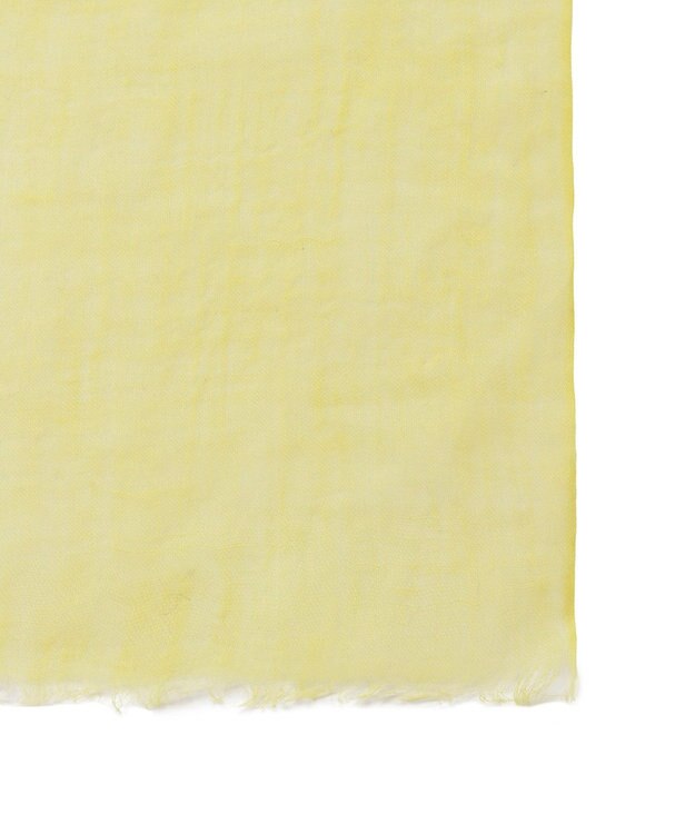 MOONBAT FURLA (フルラ) 無地ストール 麻 カシミヤ  180cm×85cm  手洗い可能 レモンイエロー