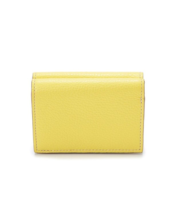 TOPKAPI 【TOPKAPI】バイカラー レザー 3つ折財布 LEAN リーン レモンイエロー