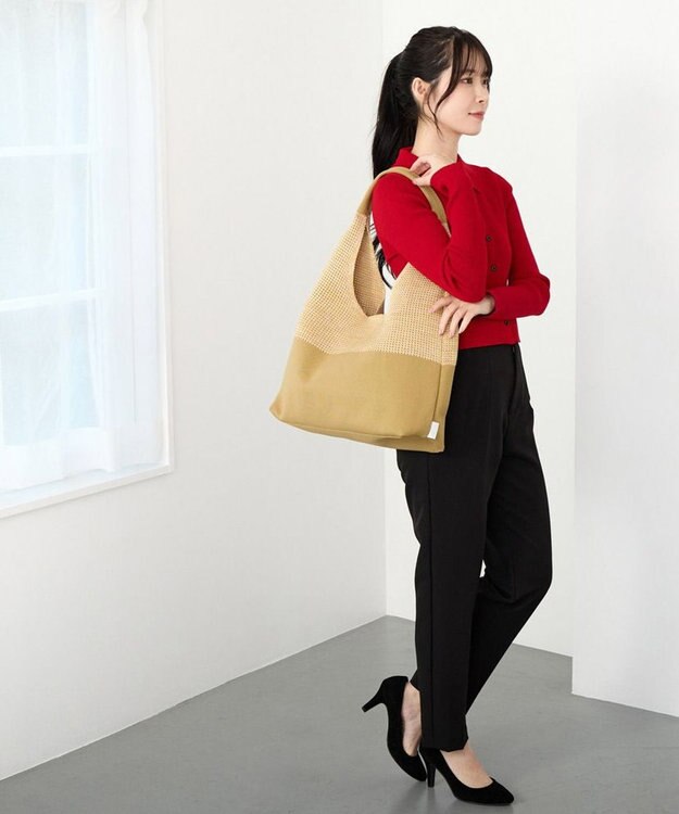 ROOTOTE 3582【ルートート】LT.ラウンド.メッシュ.ニット-A 02：ベージュ