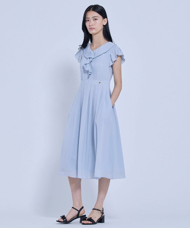TOCCA 【00サイズあり】MILLEFEUILLE PARASOL ドレス サックスブルー系
