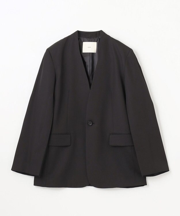 NAVE 【Nave】ウールポリエステルツイル ジャケット ブラック系