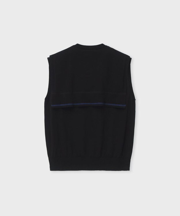 Paul Smith スリーブデザイン ノースリーブニット ブラック