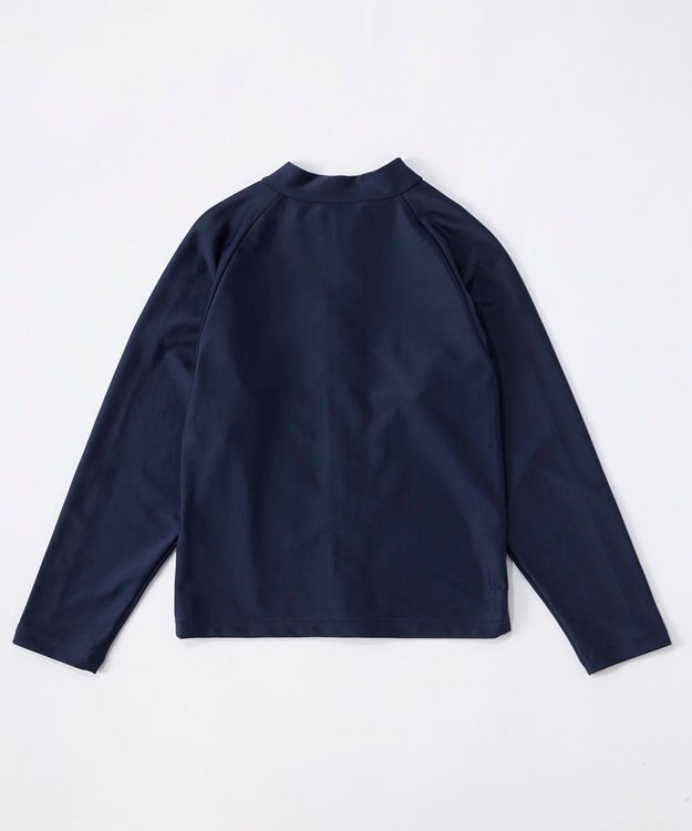 OP／FILA 【Kappa】ラインデザイン長袖ZIPラッシュガード ネイビー