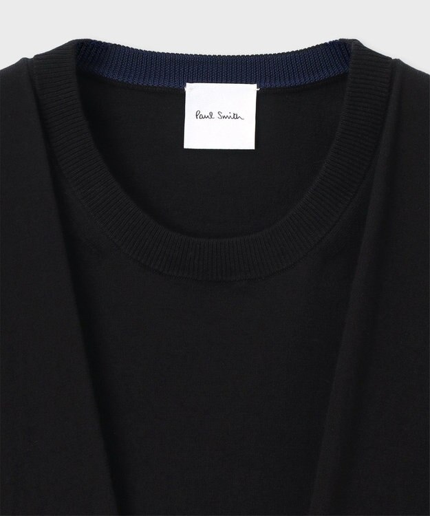 Paul Smith スリーブデザイン ノースリーブニット ブラック